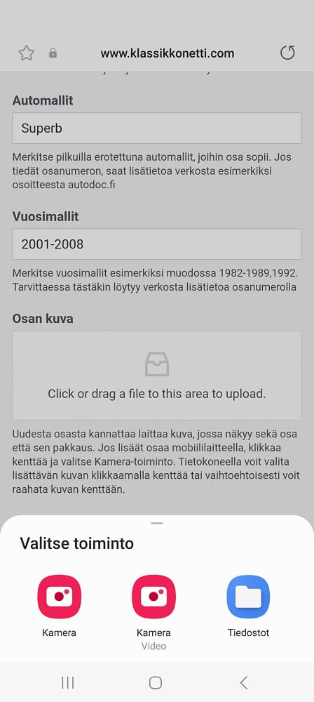 Lisää kuva mobiililaitteella 448x1000